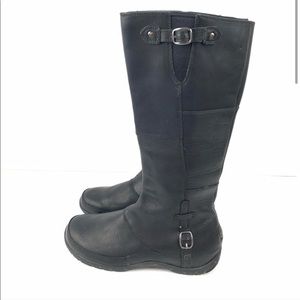 The North Face camryn tall leather black boot US 6